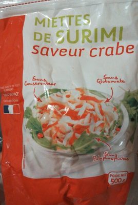 Miettes de Surimi saveur crabe front packaging
