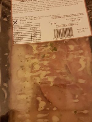 Langue de porc vinaigrette front packaging