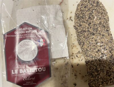 Saucisson pur porc enrobé au poivre