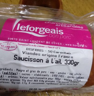 Saucisson à l'ail