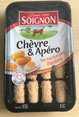 Chèvre et apéro, les bûchettes panées