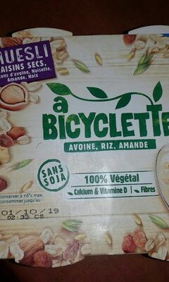 Avoine, riz, amande, Müesli raisins secs