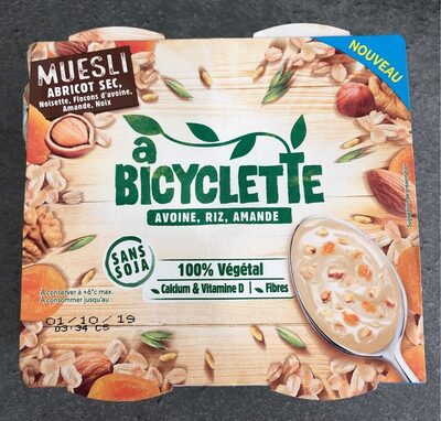 A bicyclette Müesli abricot sec