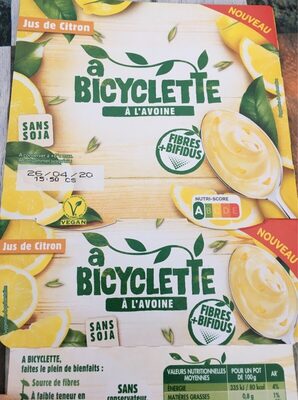 jus de citron à l'avoine sans soja