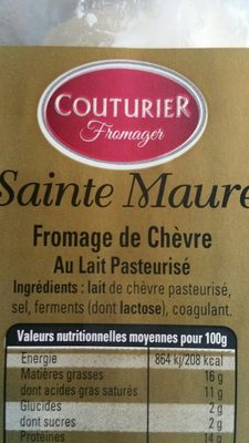 Sainte Maure - Fromage de chèvre front packaging
