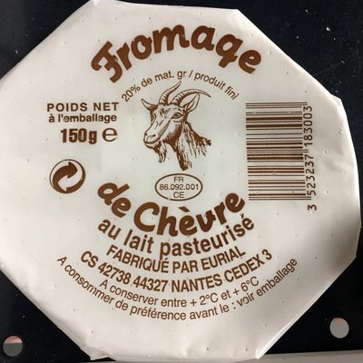 Fromage de Chèvre au lait pasteurisé