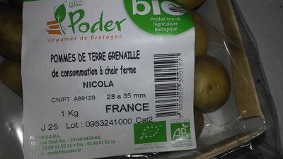 Pommes de terre grenaille