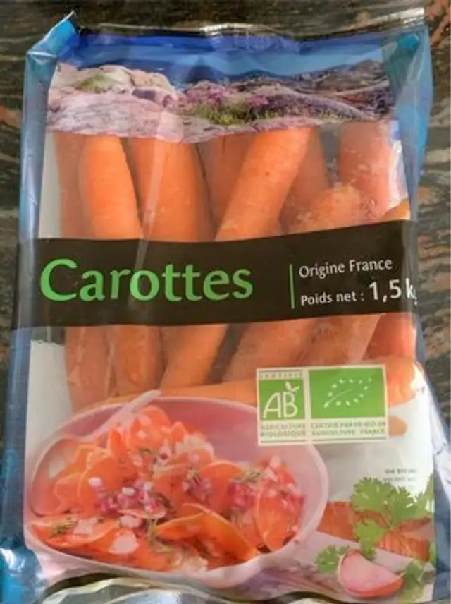 Carottes front packaging