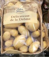 Délicatesse de la Drôme Logo RDF et Frise RDF Drôme sur les 2 côtés de la barquette