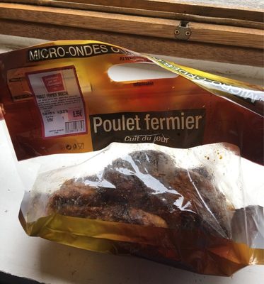 Poulet fermier cuit du jour