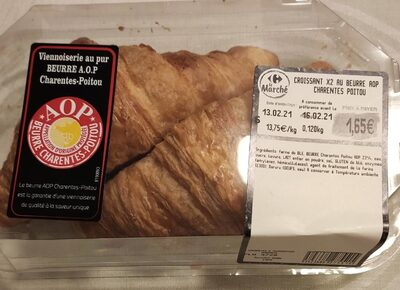 Croissant x2 au beurre AOP Charentes Poitou