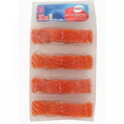 Pavés de saumon avec peau sans arête