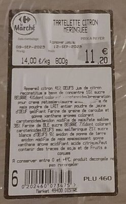 Tartelette citron meringuée