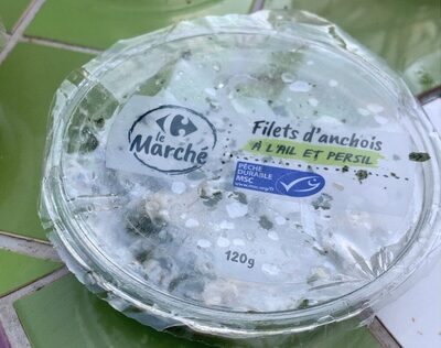 Filets d'anchois a l'ail et persil