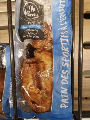Pain des sportifs à l'épeautre front packaging