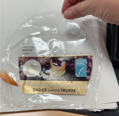 Crevettes sauce saveur truffe