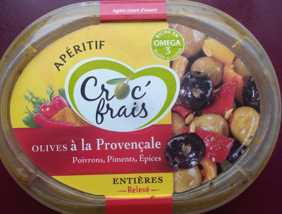 Olives à la provençale poivrons piments