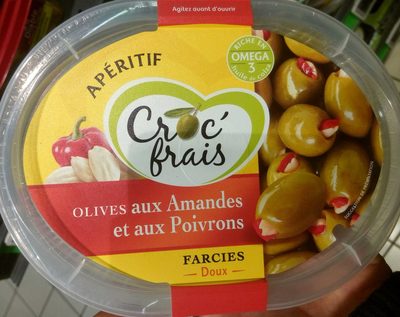 Olives aux amandes et aux poivrons farcies