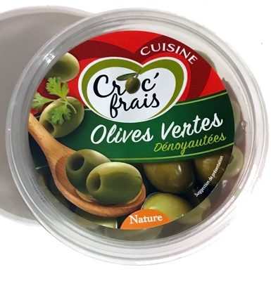 Olives vertes dénoyautées nature