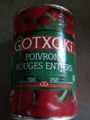 Gotxoki, Poivrons rouges entiers, premiere qualite