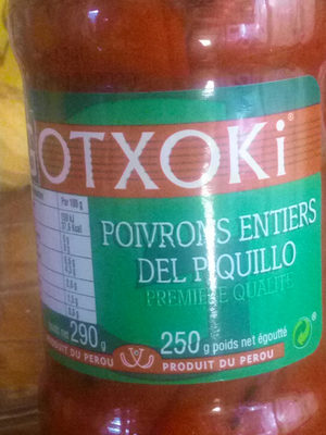Gotxoki, Poivrons entiers del piquillo