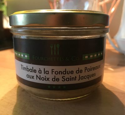 Timbale à la Fondue de Poireaux aux Noix de saint jacques