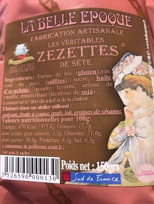 Biscuiterie Zézettes de Sète