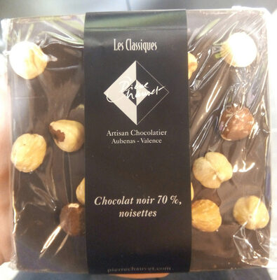 Chocolat noir 70% noisettes