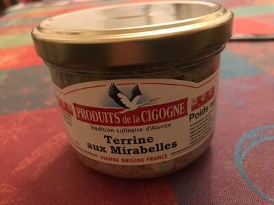 Terrine aux mirabelles front packaging