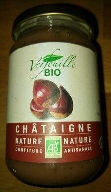 Confiture artisanale de châtaigne front packaging