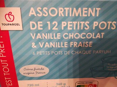petits pots vanille chocolat & vanille fraise