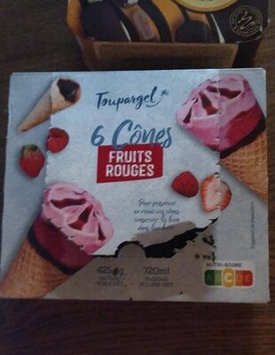 6 Cônes Fruits rouges