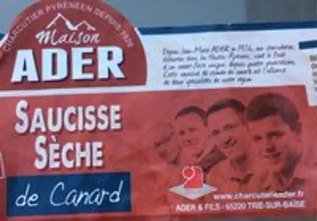 Saucisse deche de canard