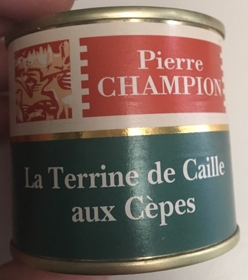 Terrine de caille aux cèpes