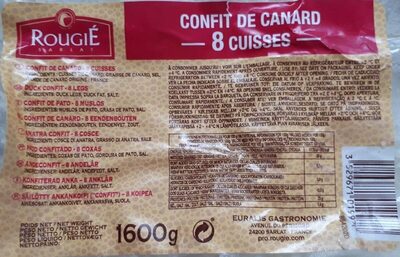 Confit de canard 8 cuisses