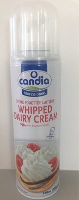 Crème fouettée laitière front packaging