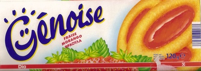 Génoise garnie à la fraise