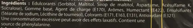 Style Blancheur ingredients label