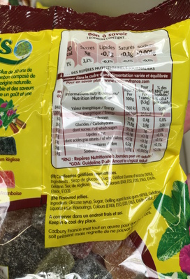 Confiseries gélifiées aromatisées