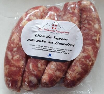 Diot de Savoie pur porc au beaufort AOP front packaging
