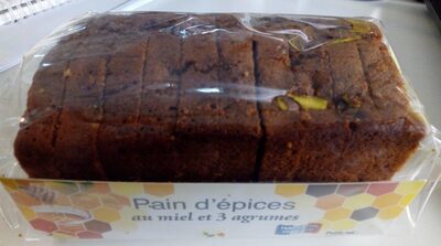 Pain d'épices au miel et 3 agrumes front packaging