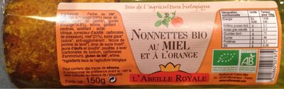 Nonnettes Bio au Miel et à l'orange