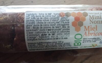 Bonne très bio front packaging