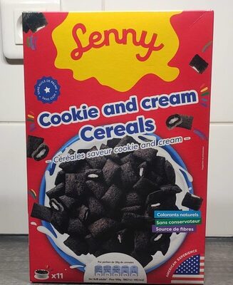 Lenny cookie and cream cereals