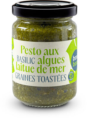 Pesto aux algues laitue de mer, basilic