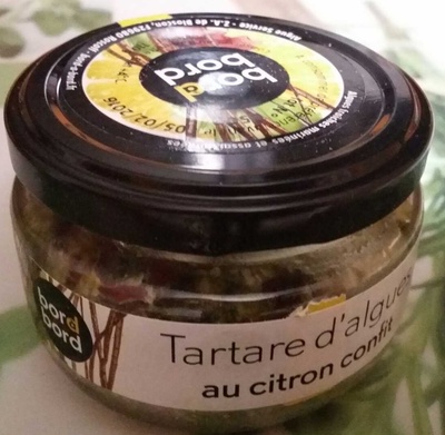 Tartare d'algues au citron confit
