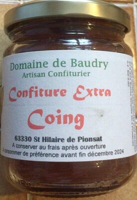 Confiture extra coing