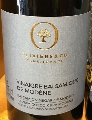 Vinaigre balsamique de Modène front packaging