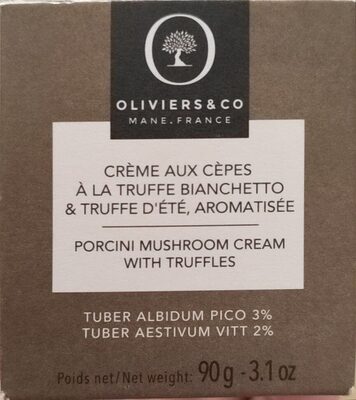 Creme aux cepes et aux truffes nutrition facts table