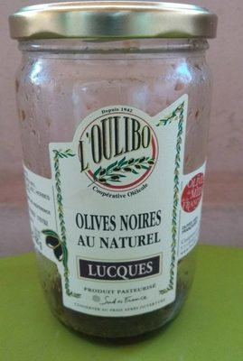 Olives noires au naturel Lucques